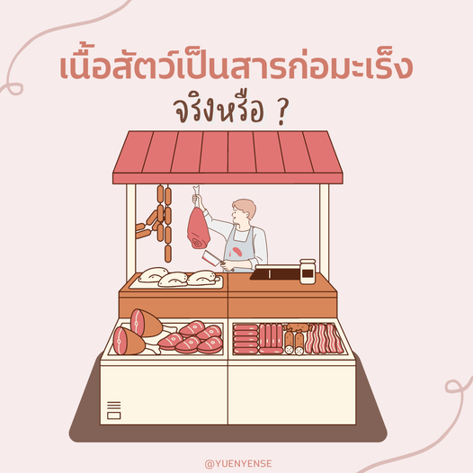 เนื้อสัตว์เป็นสารก่อมะเร็งจริงหรือ ?